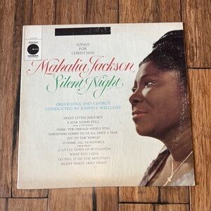 Songs For Christmas Mahalia Jackson Silent Night Vinyl Record LP